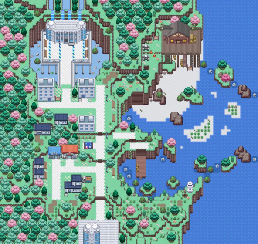 Akuwa Town in Pokemon Rejuvenation