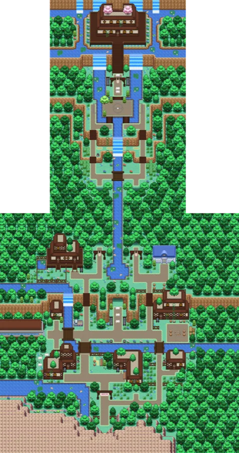 Sheridan Village in Pokemon Rejuvenation — the Chapter 1–2 era village home to Keta